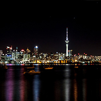 Auckland at night