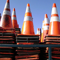 road cones