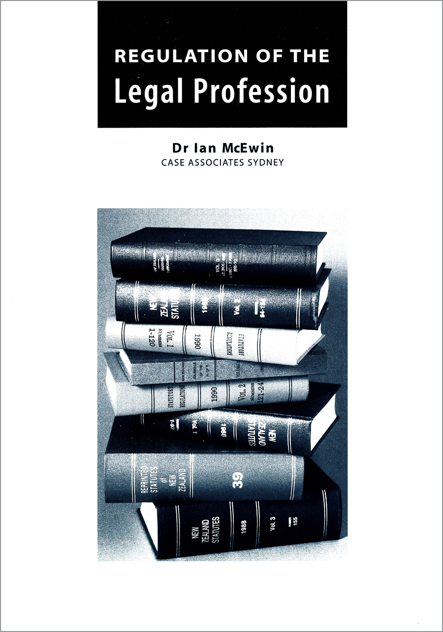 Regulation of the legal profession cover