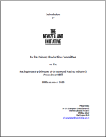 Submission on the Racing Industry Closure of Greyhound Racing Industry Amendment Bill