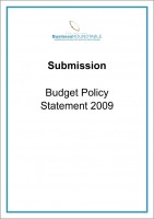 Submission 2009 Budget Policy Statement2