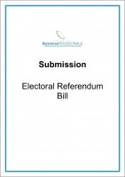Submission Electoral Referendum Bill cover
