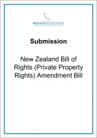 Submission New Zealand Bill of Rights Private Property Rights