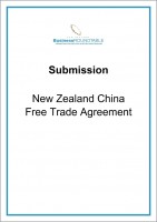 Submission New Zealand China Free Trade Agreement