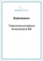 Submission Telecommunications Amendment Bill1