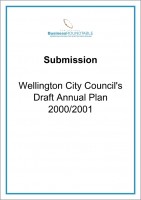 Submission Wellington City Councils Draft Annual Plan 2000 01